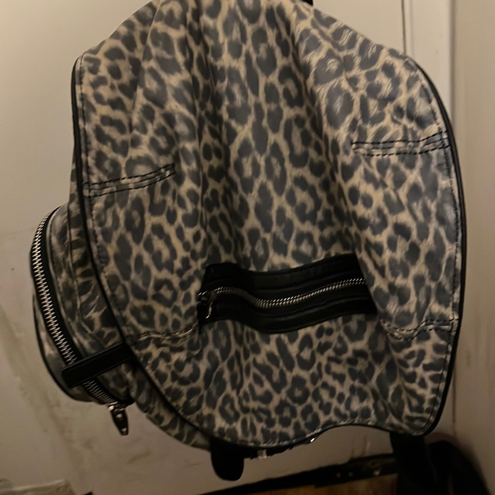 Rare HTF Alexander Wang leopard Marti backpack